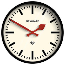 Newgate The Luggage Clock Black